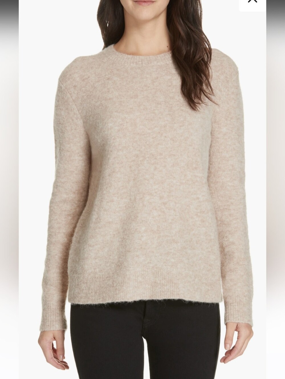New No Tag..Women's Crewneck Sweater..merino wool And Alpaca.